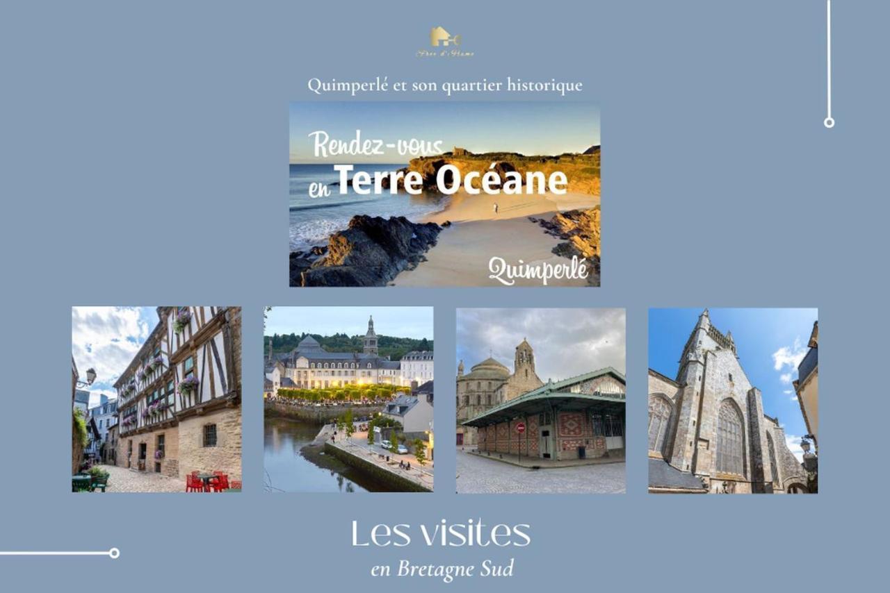 Le Tiguidou, Cosy, Lumineux, 2-6 Pers, Plage 300M Moëlan-sur-Mer Buitenkant foto